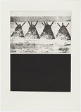 Artist: MADDOCK, Bea | Title: Now-here. | Date: 1974 | Technique: photo-etching, aquatint and etching, printed in black ink, from one plate