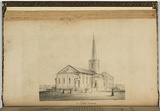 Title: St James' Church. | Date: 1843 | Technique: lithograph, printed in black ink, from one stone
