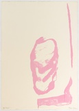 Artist: b'PARR, Mike' | Title: b'A-Thetu' | Date: 2002 | Technique: b'screenprint, printed in pink ink, from one stencil'