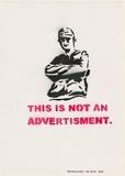 Artist: b'VEXTA.' | Title: b'This is not an ad.' | Date: 2004 | Technique: b'stencil, printed in black and red ink, from two stencils'