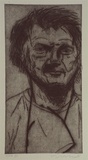 Artist: b'Lincoln, Kevin.' | Title: b'not titled [Robert Eadie]' | Date: 2000, May | Technique: b'etching, printed in black ink, from one plate'