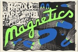 Artist: b'WORSTEAD, Paul' | Title: b'Magnetics' | Date: 1980 | Technique: b'screenprint, printed in colour, from three stencils' | Copyright: b'This work appears on screen courtesy of the artist'