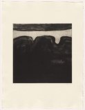 Artist: Wright, Judith. | Title: not titled [undulating line] | Date: 1994 | Technique: aquatint, printed in black ink, from from one plate | Copyright: © Judith Wright