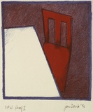 Artist: b'CHERRY, Chris' | Title: b'not titled [red chair and corner of table]' | Date: 1982 | Technique: b'lithograph, printed in colour, from two stones' | Copyright: b'\xc2\xa9 Jan Davis'