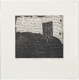 Artist: Gittoes, George. | Title: Disintegration. | Date: 1971 | Technique: etching, printed in black ink, from one plate