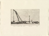 Artist: Dallwitz, David. | Title: Crane. | Date: 1953 | Technique: etching, printed in black ink, from one plate