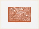 Artist: b'Burra Burra, Sambo.' | Title: b'Garndalpurru' | Date: c.2001 | Technique: b'linocut, printed in brown ink, from one block'