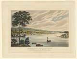 Artist: LYCETT, Joseph | Title: Kissing Point, New South Wales, the property of the late Mr James Squires. | Date: 1825 | Technique: etching and aquatint, printed in black ink, from one copper plate; hand- coloured