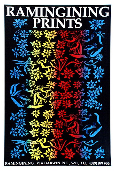 Artist: b'Bununggurr, Bobby.' | Title: b'Ramingining prints' | Date: 1987 | Technique: b'screenprint, printed in colour, from multiple stencils'
