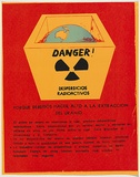 Artist: b'Lightbody, Graham.' | Title: b'Danger! Desperdicious Radioactivos.' | Date: 1978 | Technique: b'screenprint, printed in colour, from three stencils' | Copyright: b'Courtesy Graham Lightbody'