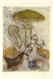 Artist: Bragge, Anita. | Title: Grüner knollenblatterpilz | Date: 1999, August | Technique: etching, drypoint and aquatint, printed in colour, from multiple plates
