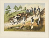 Title: b'Bush funeral' | Date: 1865 | Technique: b'lithograph, printed in colour, from multiple stones'