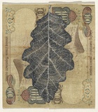 Artist: HALL, Fiona | Title: Quercus cerris - Turkey  oak (Turkish currency) | Date: 2000 - 2002 | Technique: gouache | Copyright: © Fiona Hall