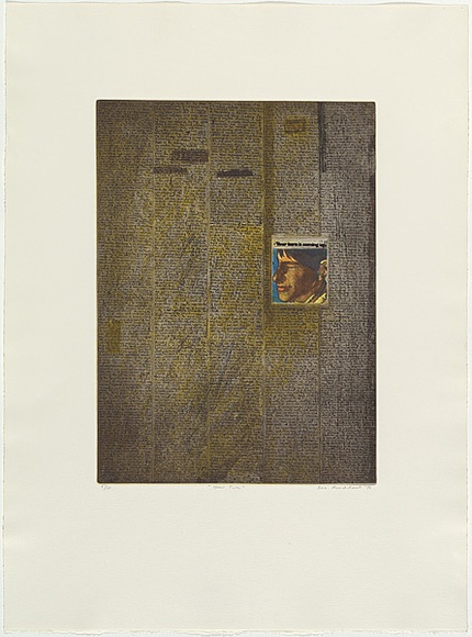Artist: b'MADDOCK, Bea' | Title: b'Your turn' | Date: 1976, November | Technique: b'photo-etching, aquatint, softground etching, burnishing, roulette and drypoint, printed in colour, from seven plates'