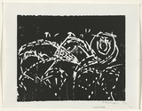 Artist: b'Grey-Smith, Guy' | Title: b'not titled' | Date: 1975 | Technique: b'woodcut, printed in black ink, from one block'