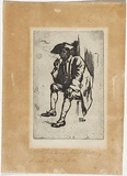 Artist: LINDSAY, Lionel | Title: Pirate. | Date: 1898 | Technique: etching, printed in black ink, from one copper plate | Copyright: Courtesy of the National Library of Australia