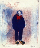 Artist: b'Grieve, Robert.' | Title: b'Clown' | Date: 1958 | Technique: b'lithograph, printed in colour, from multiple stones'