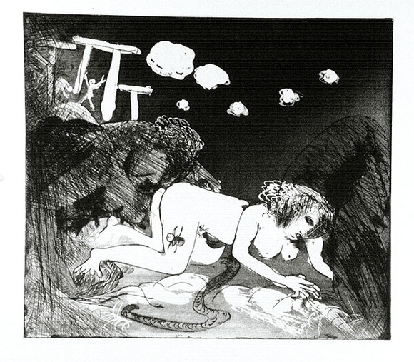 Artist: b'BOYD, Arthur' | Title: b'Lysistrata they are all deserting..' | Date: (1970) | Technique: b'etching and aquatint, printed in black ink, from one plate' | Copyright: b'Reproduced with permission of Bundanon Trust'