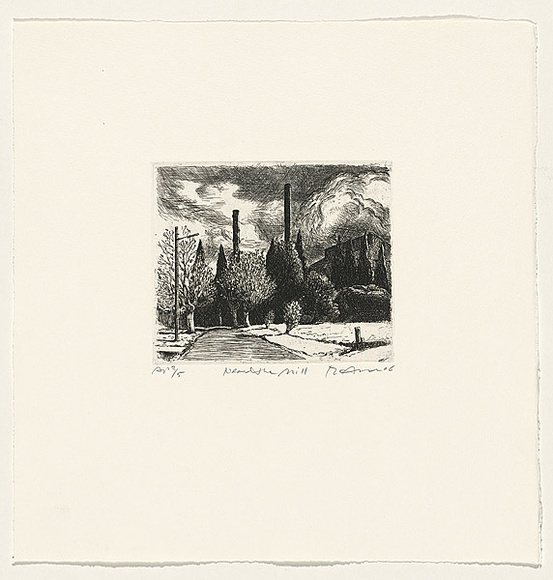 Title: b'Near the mill.' | Date: 2006 | Technique: b'etching, printed in black ink, from one plate'