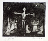 Artist: Wienholt, Anne. | Title: Crucifixion | Date: 1948 | Technique: engraving and aquatint, printed in black ink, from one copper plate