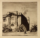 Artist: LINDSAY, Lionel | Title: The Mitchell Library, Sydney | Date: 1925 | Technique: drypoint, printed in brown ink with plate-tone, from one plate | Copyright: Courtesy of the National Library of Australia