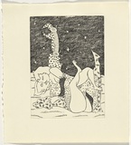 Artist: Convey, Sylvia. | Title: not titled [two figures in embrace]. | Date: October 1990 | Technique: etching, printed in black ink, from one plate