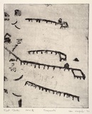 Artist: b'Napier, Ian.' | Title: b'Fragments' | Date: 1991, September | Technique: b'etching, printed in black ink with plate-tone, from one plate'