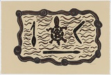 Artist: Wilson, Ju Ju. | Title: not titled [boomerang] | Date: 1996 | Technique: lithograph, printed in colour, from multiple stones