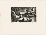 Artist: AMOR, Rick | Title: River. | Date: 1991 | Technique: etching, printed in black ink with plate-tone, from one plate