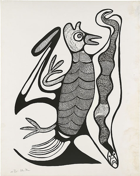 Artist: b'Man, John.' | Title: b'Kaiul.' | Date: c.1975 | Technique: b'screenprint, printed in black ink, from one stencil'