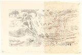 Artist: Wolseley, John. | Title: The dune remains the same only the margin changes | Date: c.1992 | Technique: lithograph, printed in colour, from multiple stones | Copyright: © John Wolseley. Licensed by VISCOPY, Australia