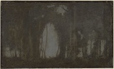Artist: TRAILL, Jessie | Title: Hole in the trees | Date: c.1914 | Technique: etched zinc plate