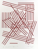 Artist: Croston, Doug | Title: Accidental sequence 2. | Date: 1978, February | Technique: screenprint, printed in ochre-red ink, from one stencil | Copyright: Courtesy of the artist