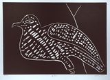 Artist: b'DOAN, Nam' | Title: b'Bird' | Date: 2000, February | Technique: b'linocut, printed in black ink, from one block'
