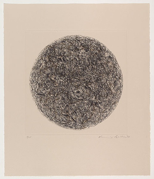 Artist: b'Baillieu, Marianne.' | Title: b'Not titled [circle 1]' | Date: 1993 | Technique: b'etching, printed in colour, from two plates'