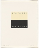 Artist: Burgess, Peter. | Title: eva hesse: she as eve. | Date: 2001 | Technique: computer generated inkjet prints, printed in colour, from digital file