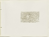 Artist: JACKS, Robert | Title: not titled [abstract linear composition]. [leaf 7 : recto]. | Date: 1978 | Technique: etching, printed in black ink, from one plate