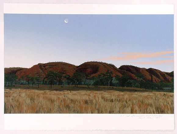 Artist: b'ROSE, David' | Title: b'Just after sundown - East Kimberleys' | Date: 1987 | Technique: b'screenprint, printed in colour, from multiple stencils'