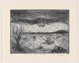 Artist: b'Grynberg, Carmella.' | Title: b'A new spirit enters' | Date: 1999 | Technique: b'etching and drypoint, printed in black ink, from one plate'