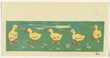 Artist: Allport, C.L. | Title: Ducks. | Date: c.1928 | Technique: linocut, printed in colour, from multiple blocks