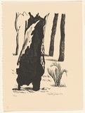 Title: b'Tarwonga.' | Date: 1982 | Technique: b'lithograph, printed in black ink, from one stone'