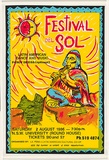 Artist: b'LA PENA' | Title: b'Festival del sol - Latin American Dance and Music. [1986]' | Date: 1986 | Technique: b'screenprint, printed in colour, from four stencils'