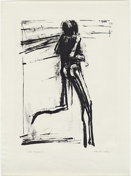 Artist: b'Rose, David.' | Title: b'Runner 1' | Date: 1966 | Technique: b'lithograph, printed in black ink, from one stone'