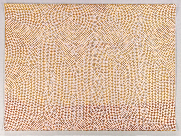 Artist: b'Cole, Robert Ambrose.' | Title: b'Three spirits [orange]' | Date: 1994 | Technique: b'screenprint, printed in colour, from two stencils'