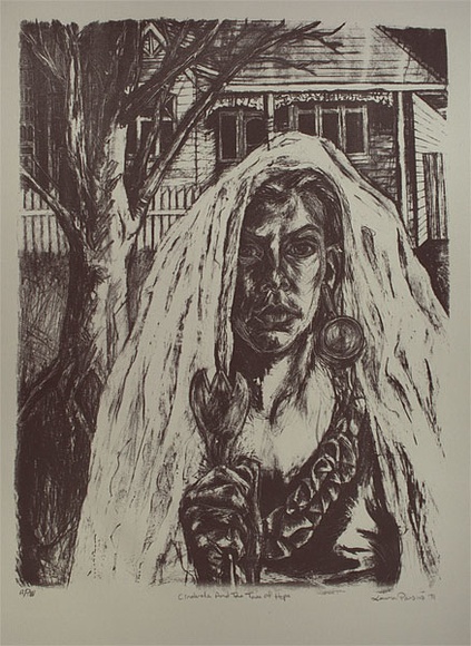 Artist: b'Parsons, Laura.' | Title: b'Cinderella and the tree of hope' | Date: 1991 | Technique: b'lithograph, printed in black ink, from one stone'