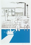 Artist: b'Davila, Juan.' | Title: b'A bigger splash.' | Date: 1989 | Technique: b'screenprint'