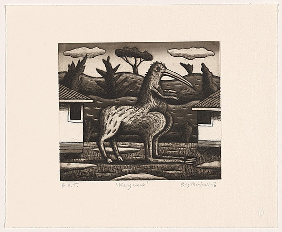 Artist: Mombassa, Reg. | Title: Kengarewe | Date: 2006 | Technique: etching and aquatint, printed in sepia ink, from one plate