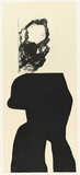 Artist: PARR, Mike | Title: not titled. | Date: 2001 | Technique: lithograph, printed in black ink, from one stone; woodcut, printed in black ink, from one block