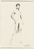 Artist: b'NUROK,' | Title: b'Not titled [black nude I].' | Date: 2003 | Technique: b'stencil, printed in black ink, from one stencil'