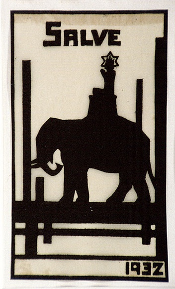 Artist: b'Waller, Christian.' | Title: b'Salve' | Date: 1932 | Technique: b'linocut, printed in black ink, from one block'